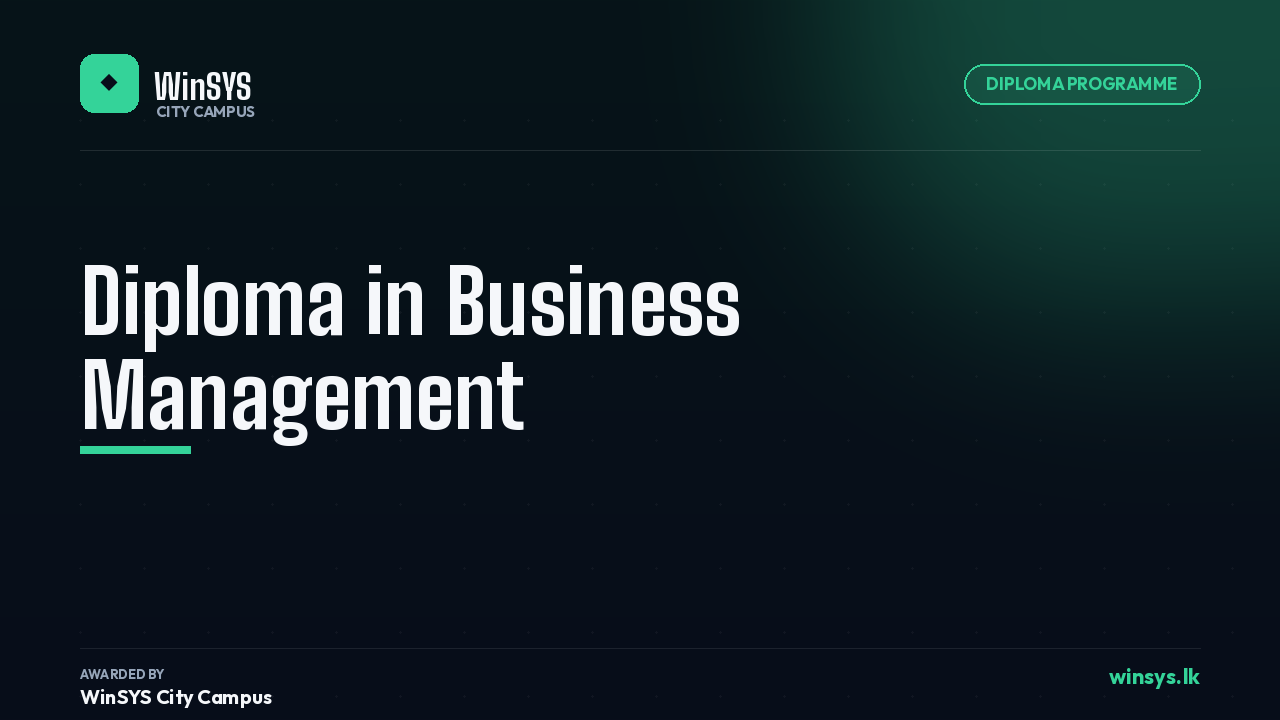 Diploma in Business Management