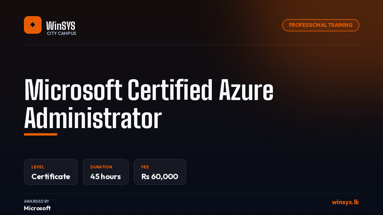 Microsoft Certified Azure Administrator