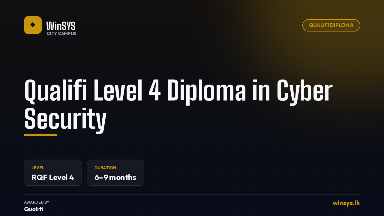 Qualifi Level 4 Diploma in Cyber Security