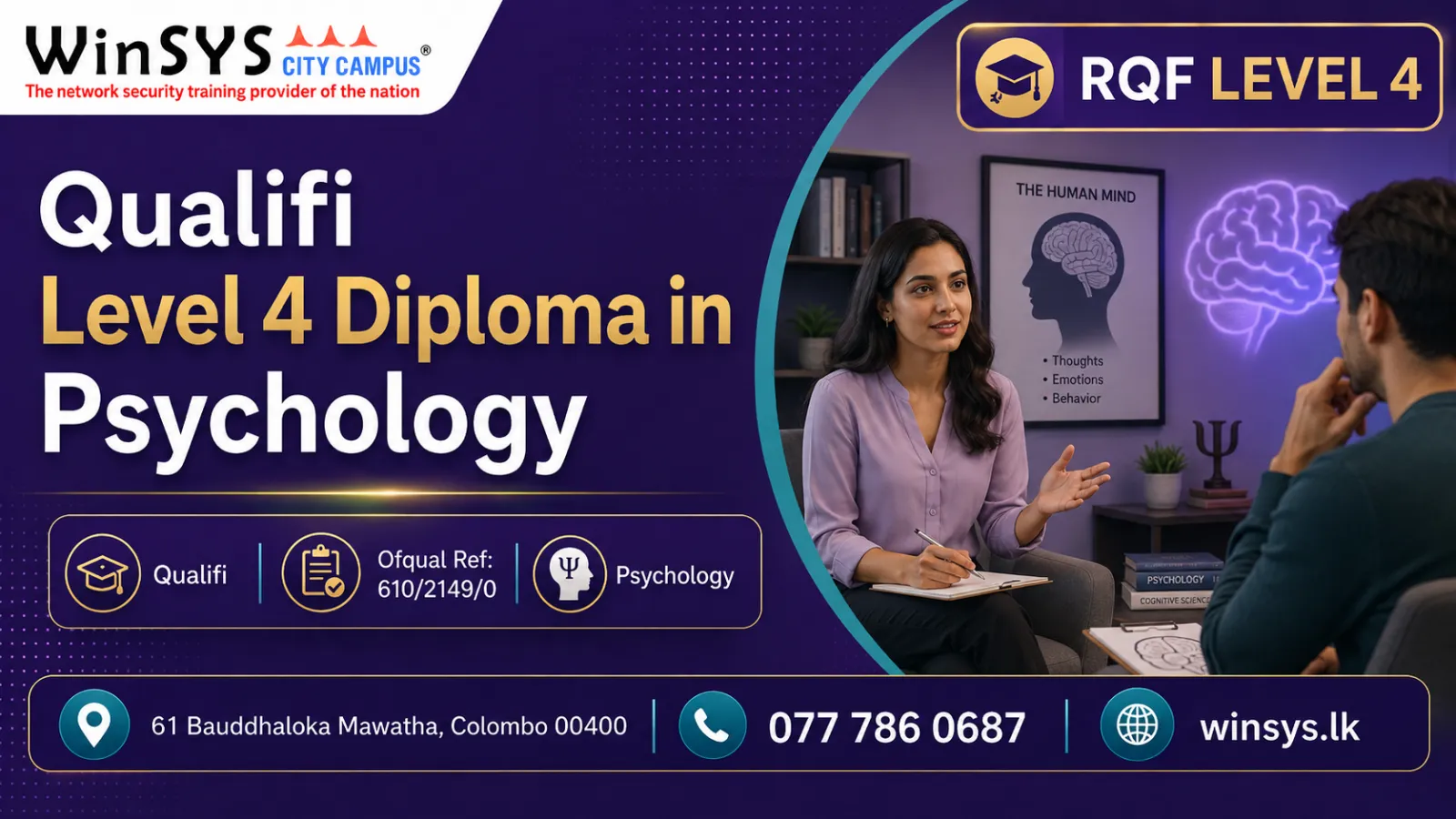 Qualifi Level 4 Diploma in Psychology