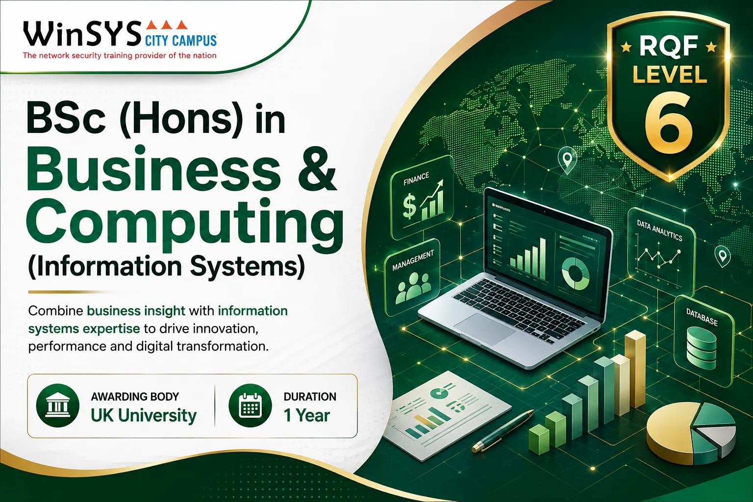 BSc (Hons) in Business & Computing (Information Systems)