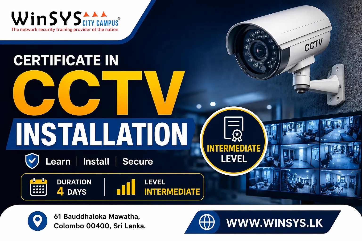 Certificate in CCTV Installation
