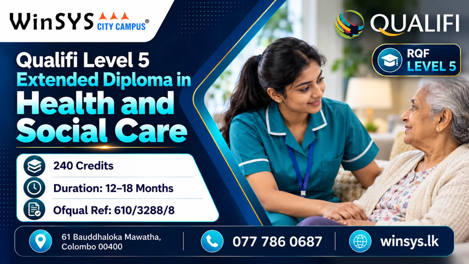 Qualifi Level 5 Extended Diploma in Health and Social Care