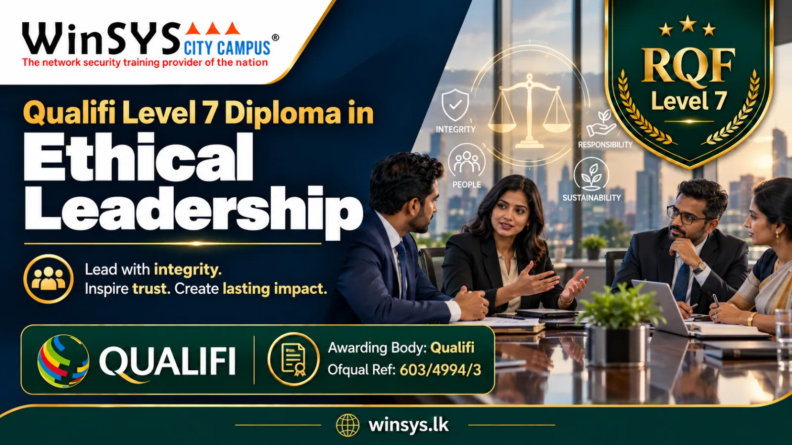 Qualifi Level 7 Diploma in Ethical Leadership