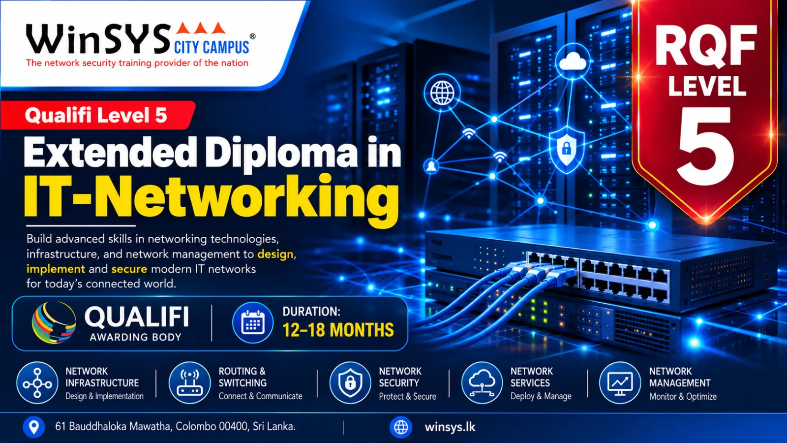 Qualifi Level 5 Extended Diploma in IT-Networking
